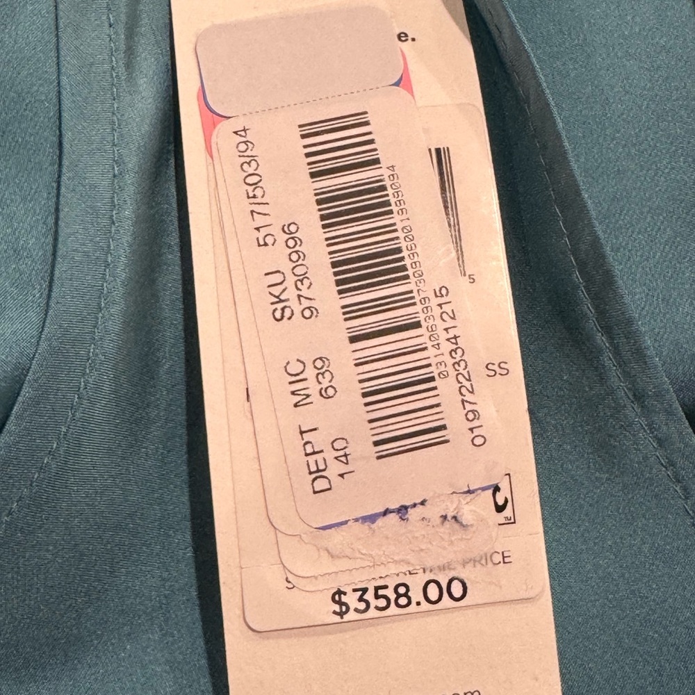 Eileen Fisher Women’s‎ Washed Silk Tiered Dress River Size XL NEW/NWT - Picture 9 of 10